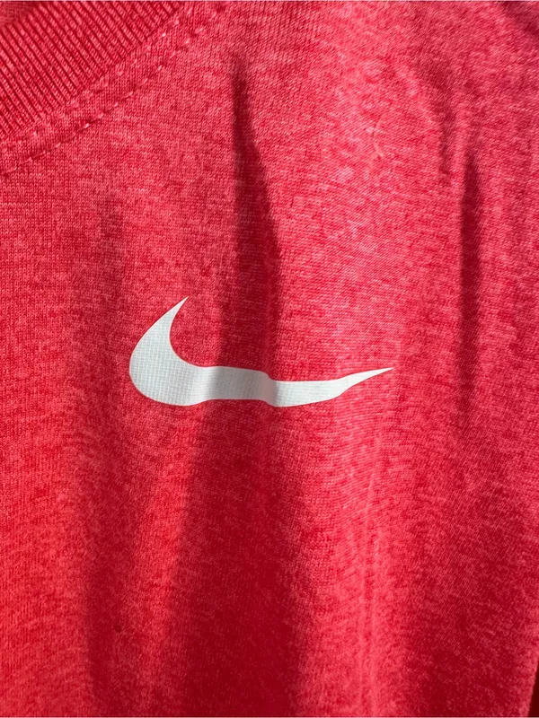 N246. Nike Women's Long-Sleeve Scoop Neck Top - Coral Pink - Image 2