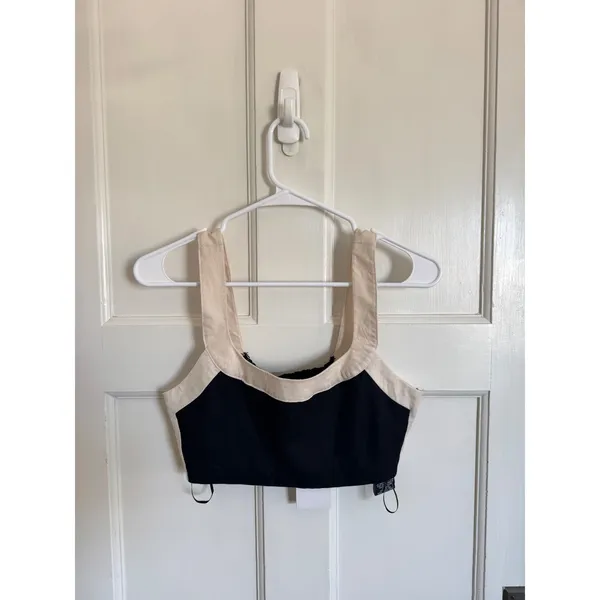 NWT 7 For All Mankind black‎ & cream linen blend top & skirt set size xs - Image 5