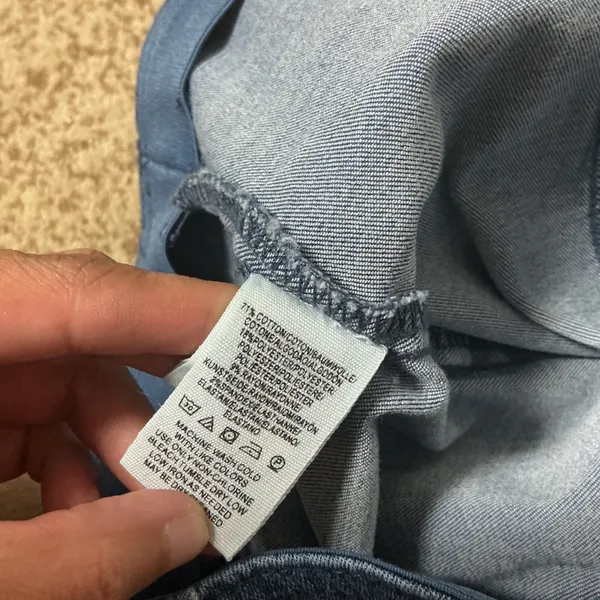 Free People We The Free Penny Flare Jeans Womens 26 Blue High Rise Pull On Seam - Image 3