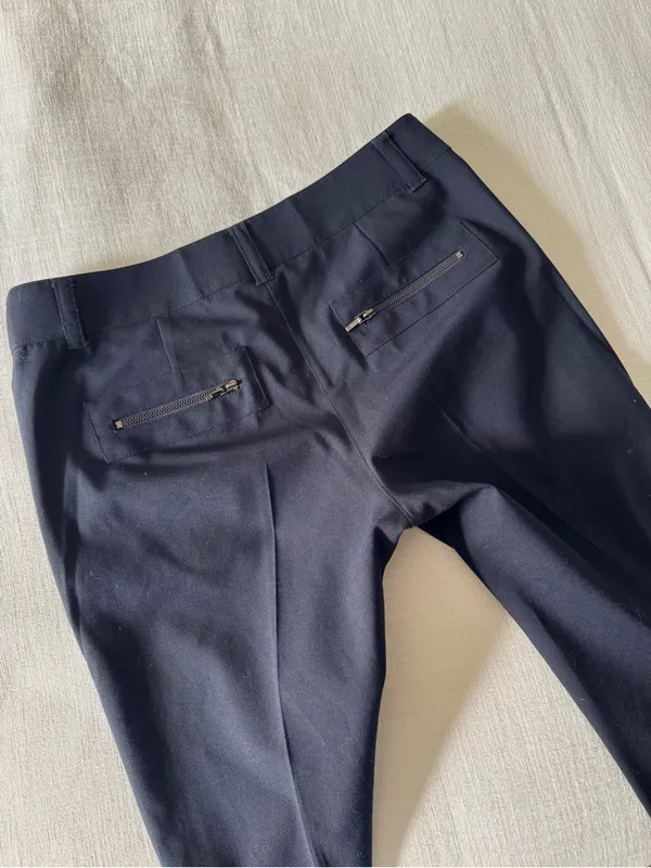 Tory Burch Eliza Navy Trouser Pants, size 2 - Image 12