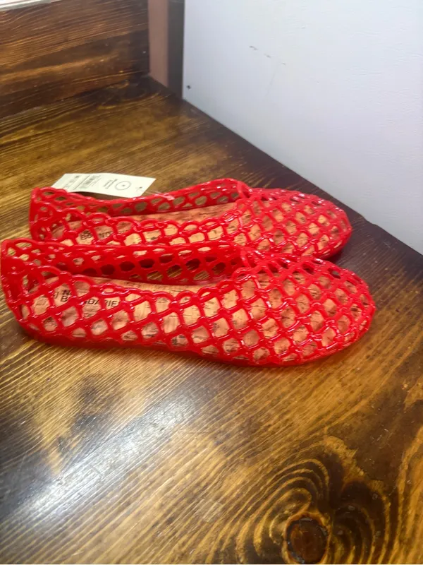 No boundaries red jelly flats size 9 - Image 2