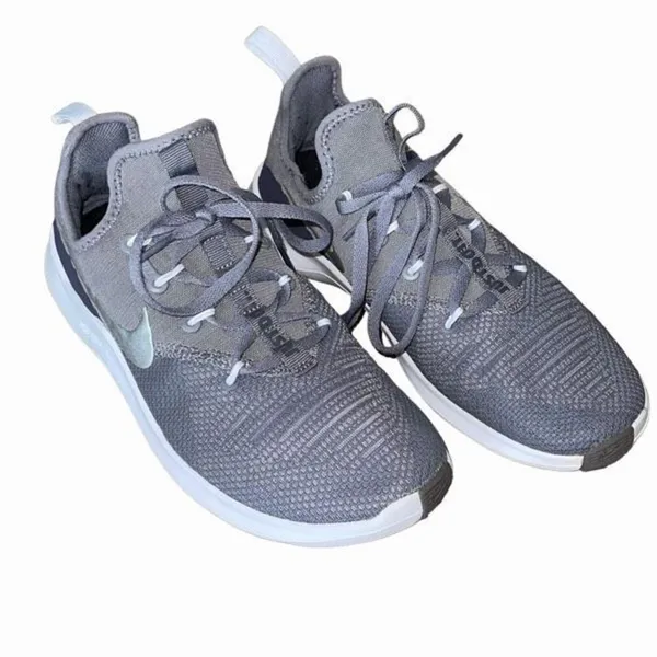 Nike Womens Free TR Gunsmoke Low Top Running Tennis Sneaker Shoes Gray White Siz - Image 3