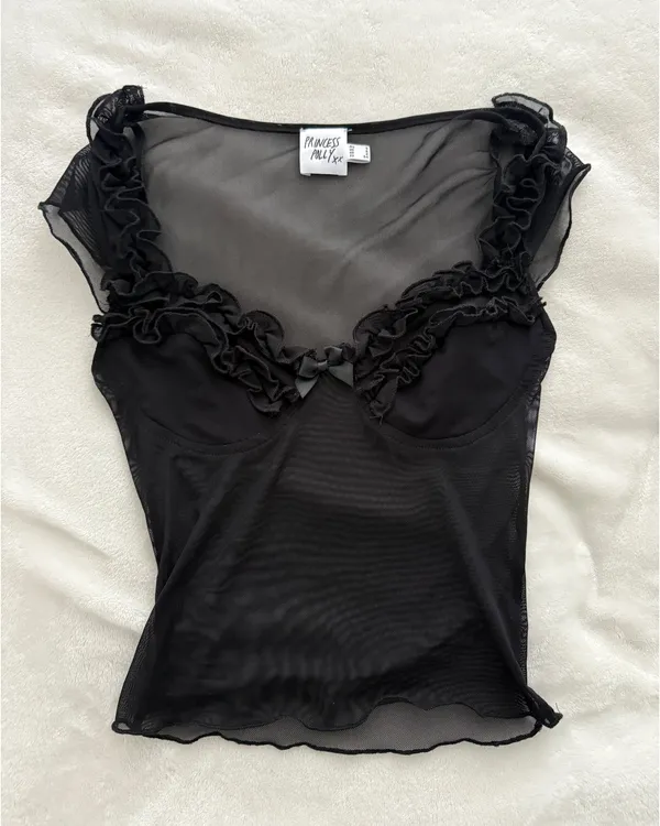Princess Polly Top Black Things Change  - Image 6