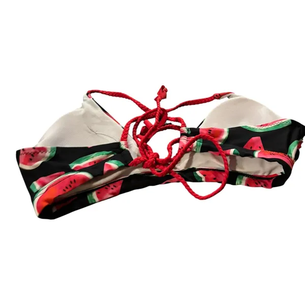 Watermelon Black String Bikini Top Size XS - Image 2