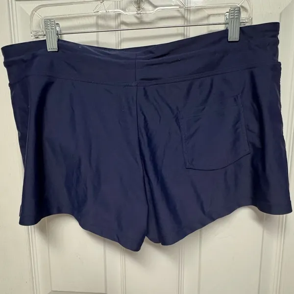Kona Sol Navy Blue Boy Shorts Swimsuit Bottoms - Image 2