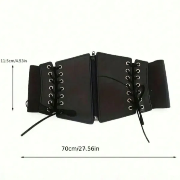 Black Goth Gothic Grunge Emo Alternative Punk Corset Belt - Image 4