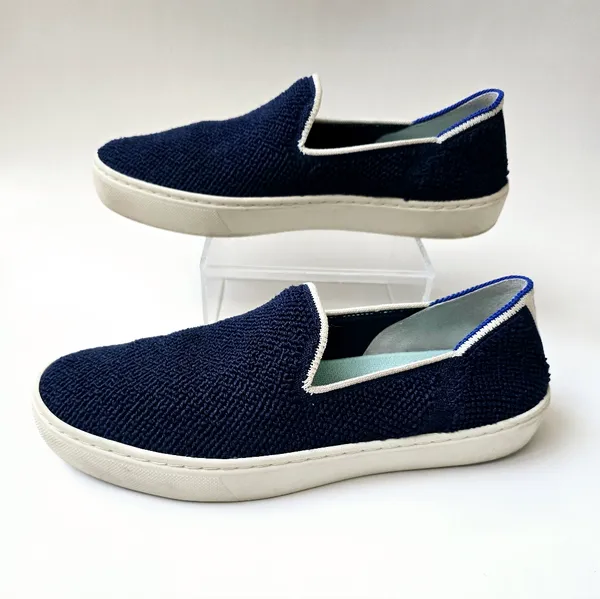 Rothy's The Slip On Terry Sapphire Fabric Low Top Lifestyle Sneakers Wom… - Image 6
