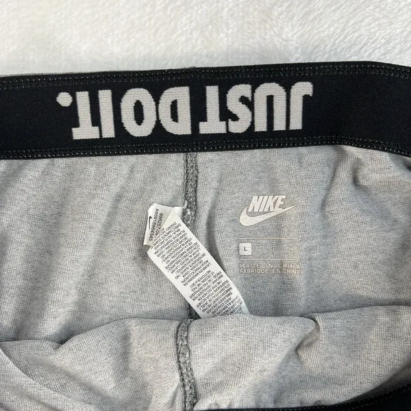 Nike Large L Leggings Hologram Carbon Heather Gray Full Length‎ 886257-091 - Image 8