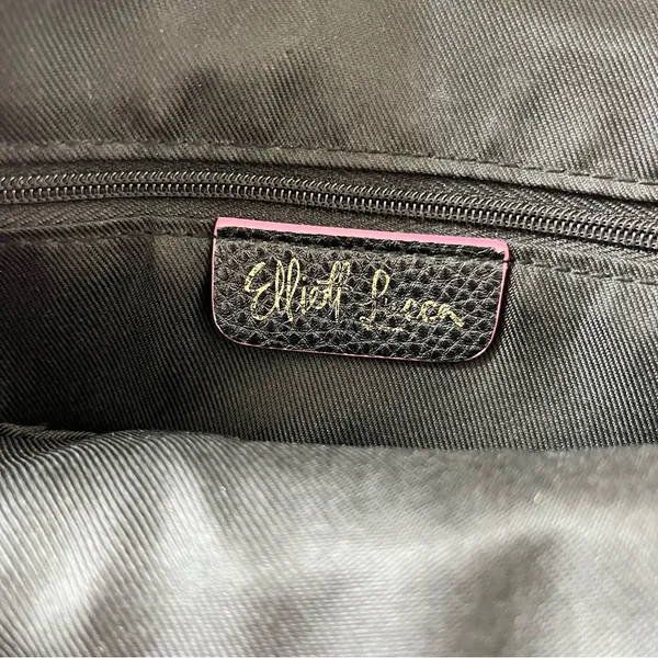 Elliott Lucca Black and Brown Leather Backpack - Image 7