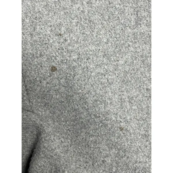 Hollister Women's Gray Long Sleeve Button Longline Trench Coat Jacket Size L - Image 7