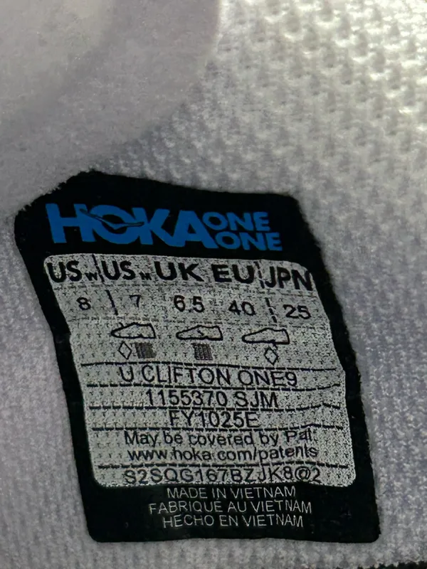 HOKA Clifton purple athletic training running shoes sneakers women’s 8 new - Image 3