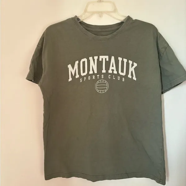 Abercrombie & Fitch Montauk Sports Club Graphic Tee Small Green - Image 8