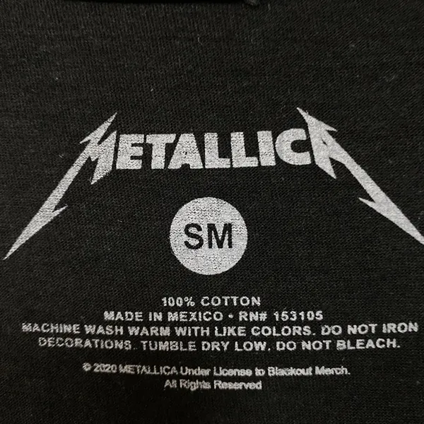 Metallica Don't Tread On Me Rock T-shirt size small - Image 4