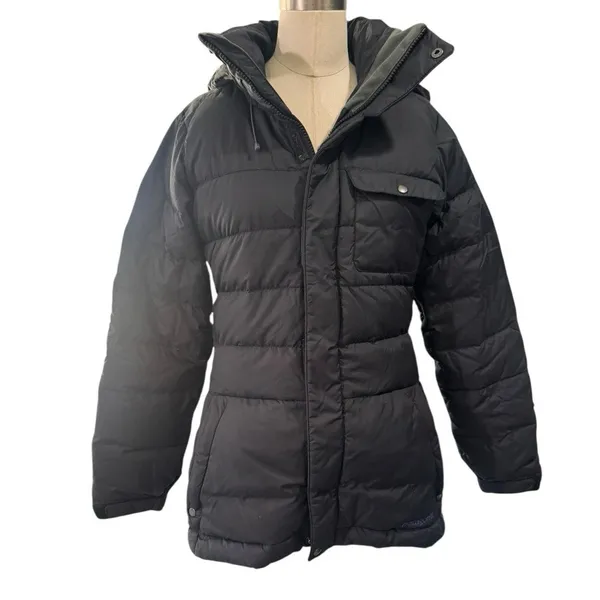Patagonia Rubicon Down Jacket Womens sz XS Navy blue RECCO Ski Snow Puffer Coat - Image 14