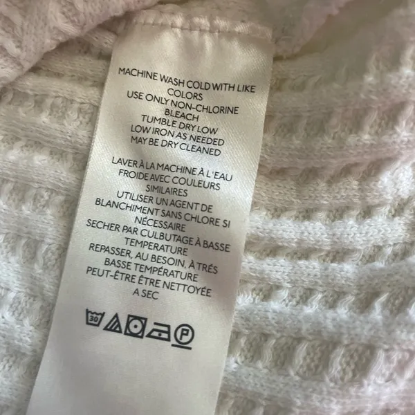 Free People We The Free Magic Thermal Waffle Knit Oversized Top White - Image 8