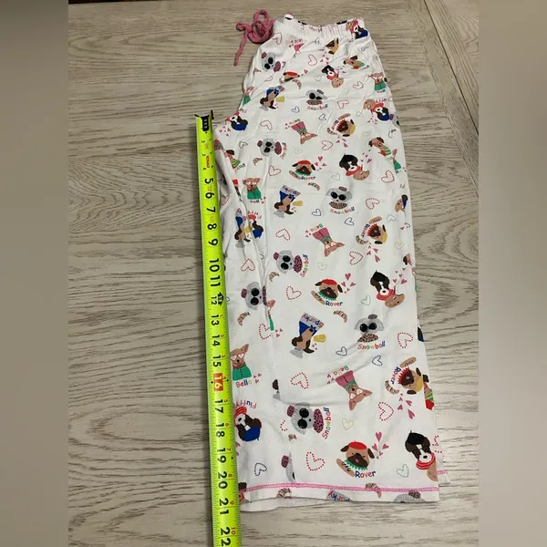 Cuddl Duds Cream Pajama Sets with Playful Design - Image 8