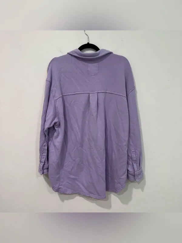 Aerie Purple Oversized Button Down Shirt M - Image 5