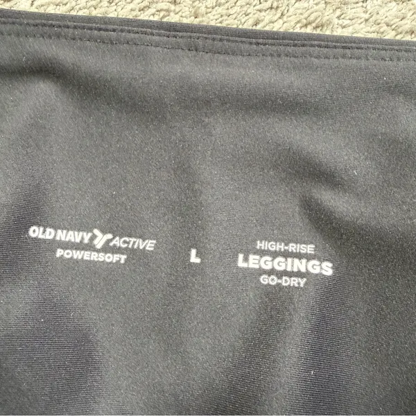 Old Navy Women’s Powersoft High Rise 7/8 Leggings Pockets in Black L - Image 10