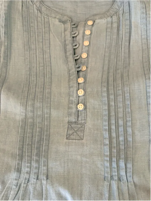 Levi's Sleeveless Linen Marianne Dress Women's Size S Light Blue - Image 9