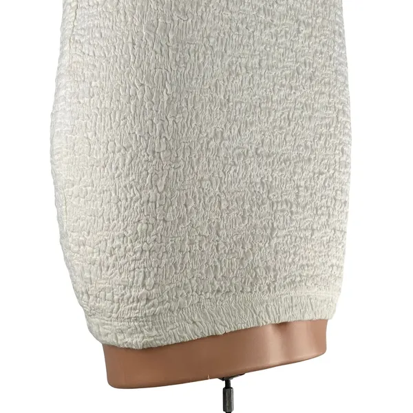 Princess Polly Gazet Womens Cream Textured High Rise Maxi Pencil Bodycon Skirt 2 - Image 4