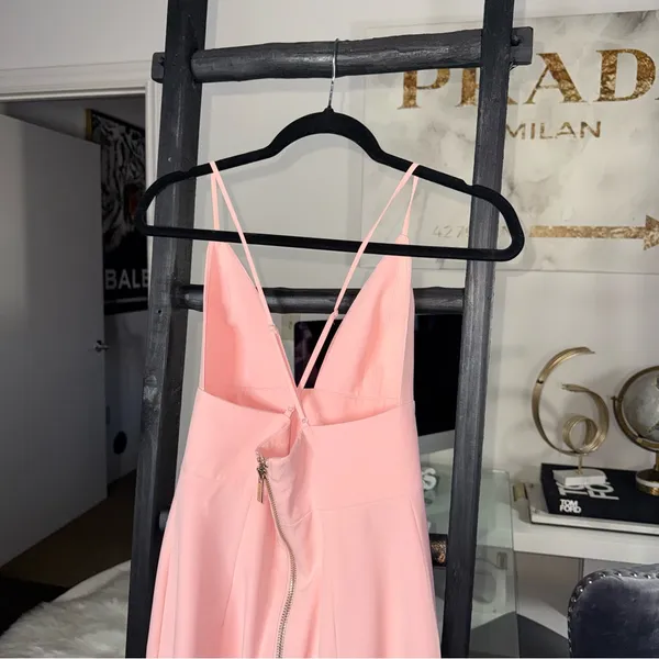 House Of CB Loren Blush Pink Bralette Midi Bodycon Dress Womens Small EUC - Image 9