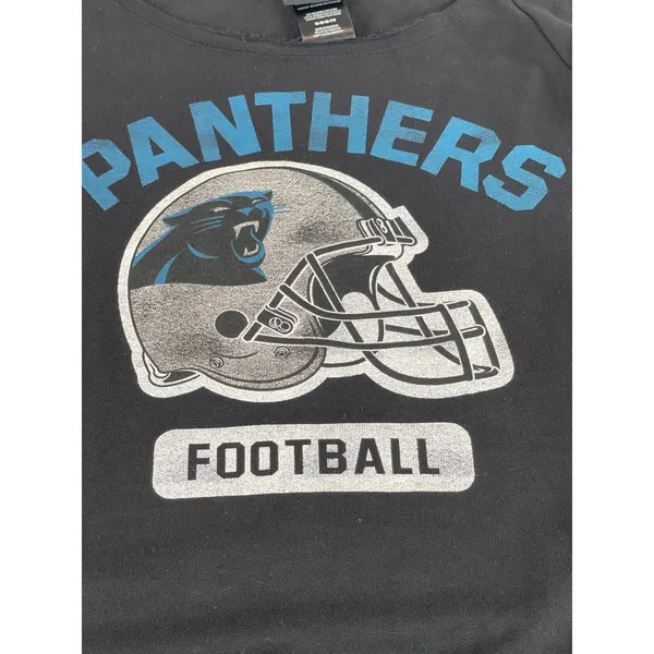 NFL Juniors Collection Carolina Panthers Black Pullover Sweatshirt Size M - Image 8