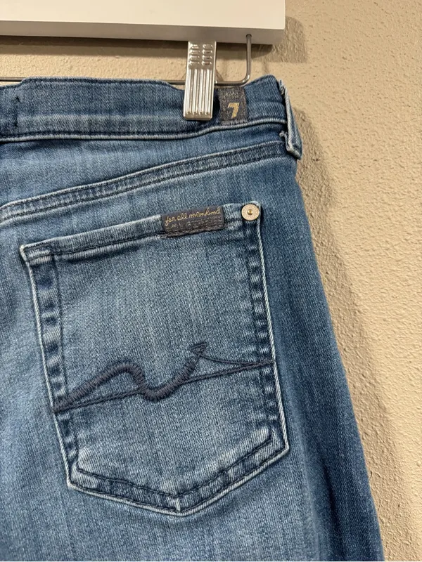 7 For All Mankind Jean Shorts - Image 6
