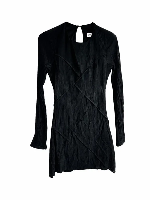 Zara Black Mini Dress Size S - Little Black Dress - Image 2