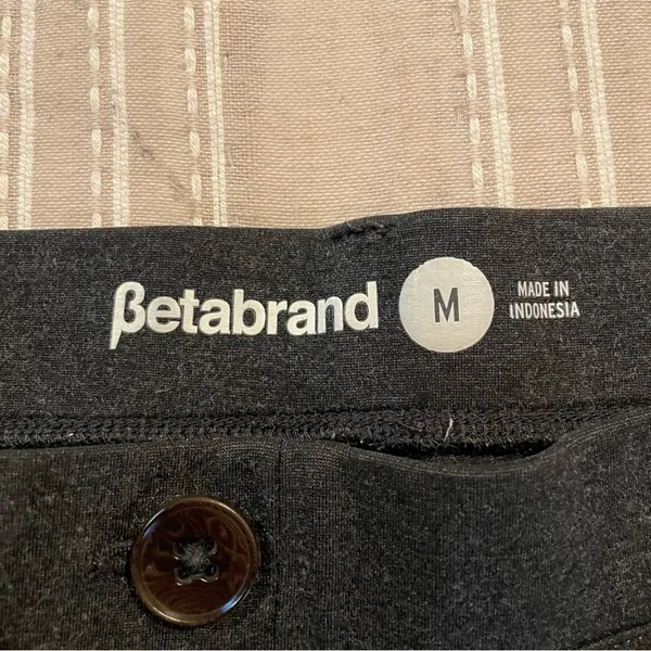 Betabrand Classic Dress Pant Bootcut Pull On Yoga Pant in Charcoal Grey Medium - Image 6