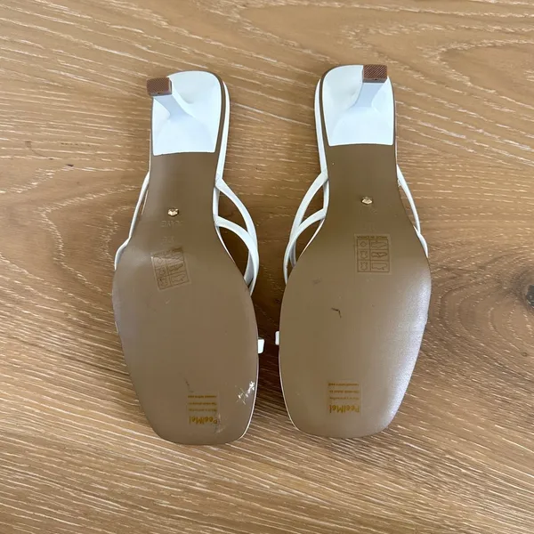 Raye Kitten Heels Sandals Dax Size US 9.5 White - Image 5