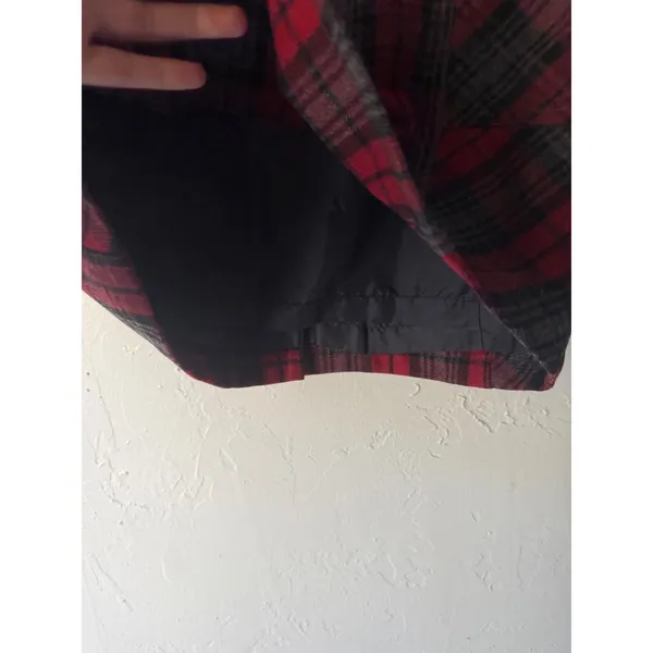 Eddie Bauer Women's Red Plaid Wool Blend Mini‎ Skirt Knee Length Academia Twee 8 - Image 6