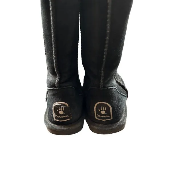 Bearpaw Women's Size 6 Black Suede Mid-Calf Boots - Image 2
