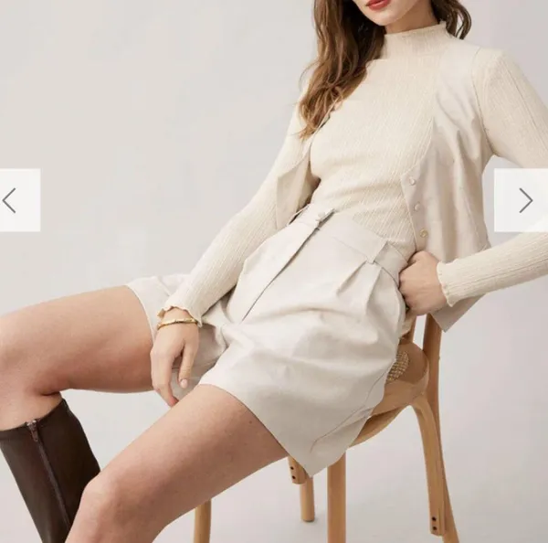 RIHOAS The Apricot High Waisted Wide Leg Shorts 3 - Image 2