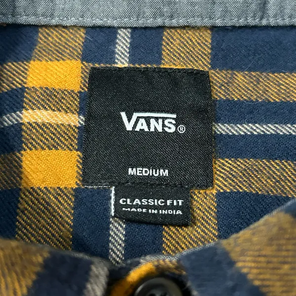Vans Classic Fit Plaid Flannel Button Down Shirt  - Image 4
