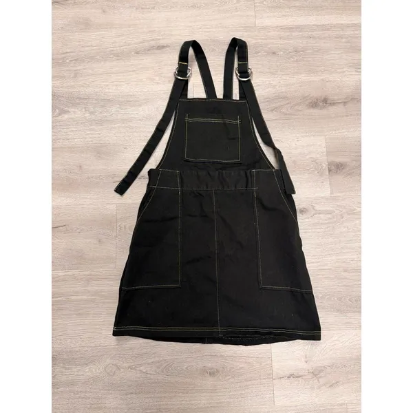 The Ragged Priest Black Denim Dungaree Overall Dress - Image 2