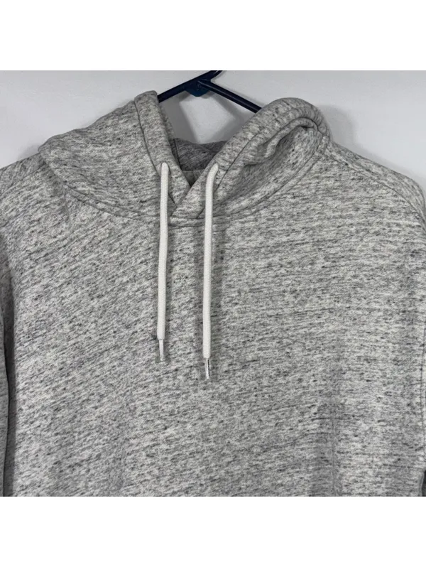 Hollister Gray Marled Pullover Hoodie Medium - Image 2
