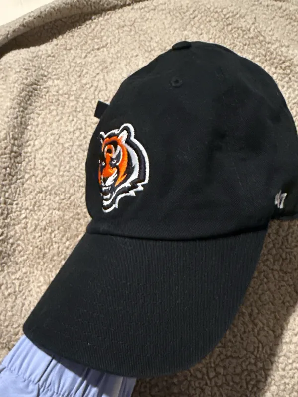 '47 Black Cap with White Logo and Orange Tiger Accent - Image 2