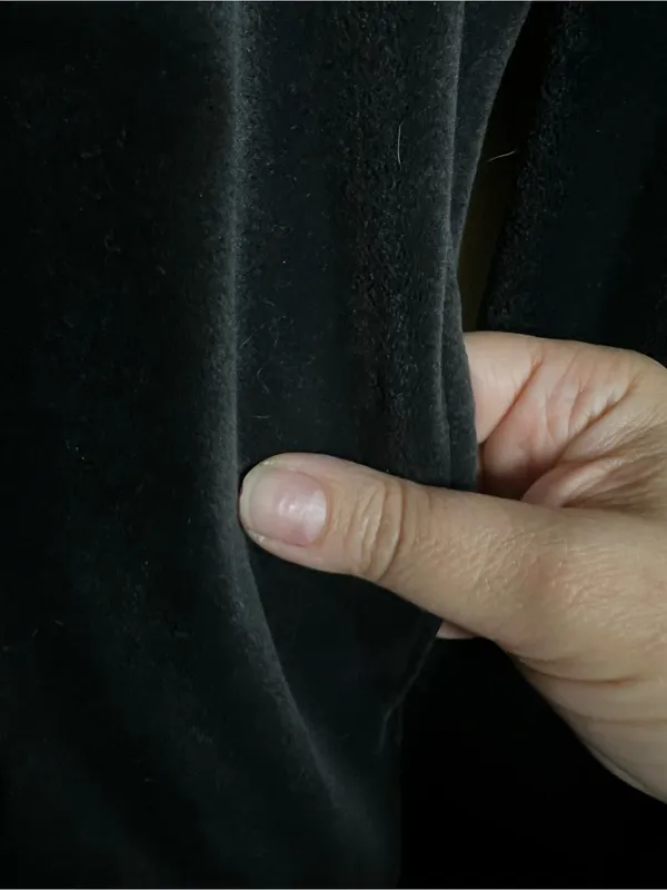 Nike‎ Black Velour Retro White Piping Track Jacket - Image 4