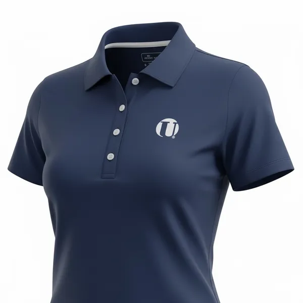 New Peter Millar Women's Navy Blue Sun Protection Performance Golf Polo - Image 4