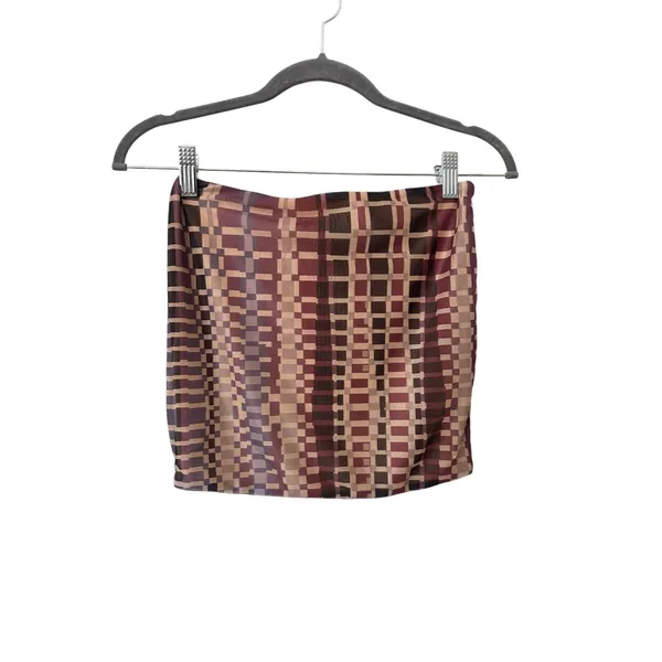 TIGER MIST Retro Check Mesh Mini Skirt X-Small NEW NWT‎ - Image 3