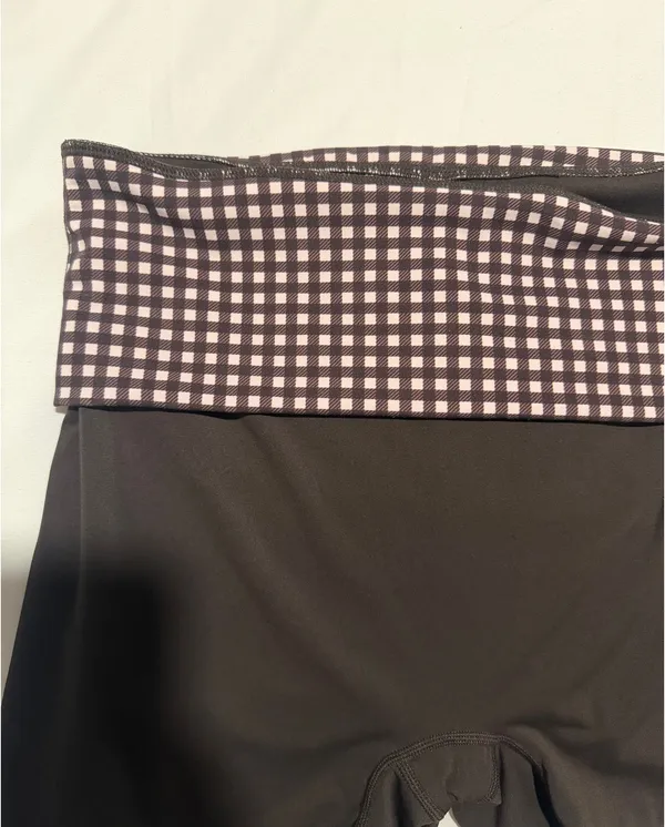 Set Active Breathe Gingham Fold-Over Shorts - Image 7