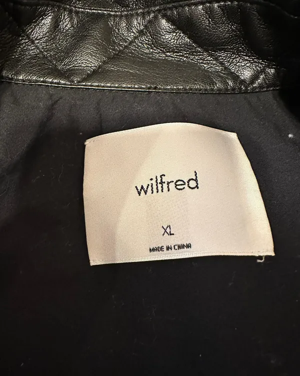 Aritzia Leather Shirt Jacket - Image 4