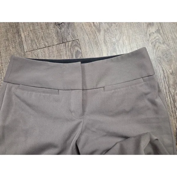 Express Beige/Gray Pants Suit Editor Trousers + Matchin Blazer Jacket Set XS/S - Image 4