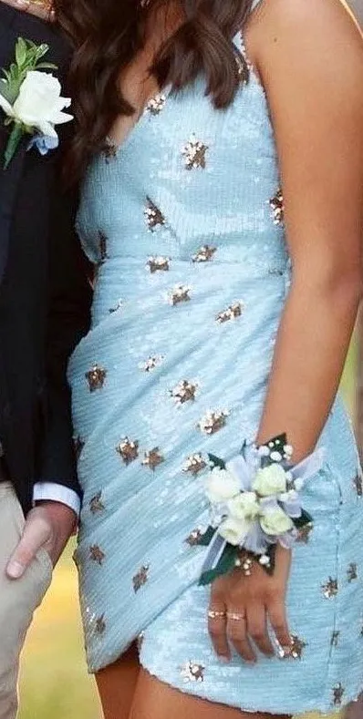 Superdown Sequin Star Mini Dress - Image 2