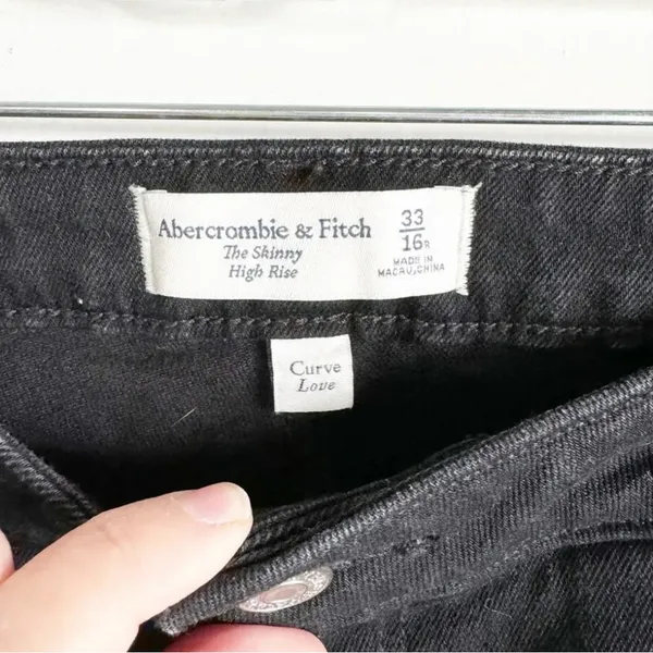 Curve Love High Rise Ankle Skinny Jeans Black Size 16 R/33 - Image 3