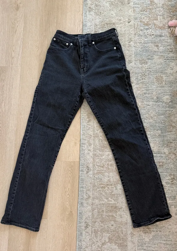 Madewell 90’s Straight Black Jeans - Image 2