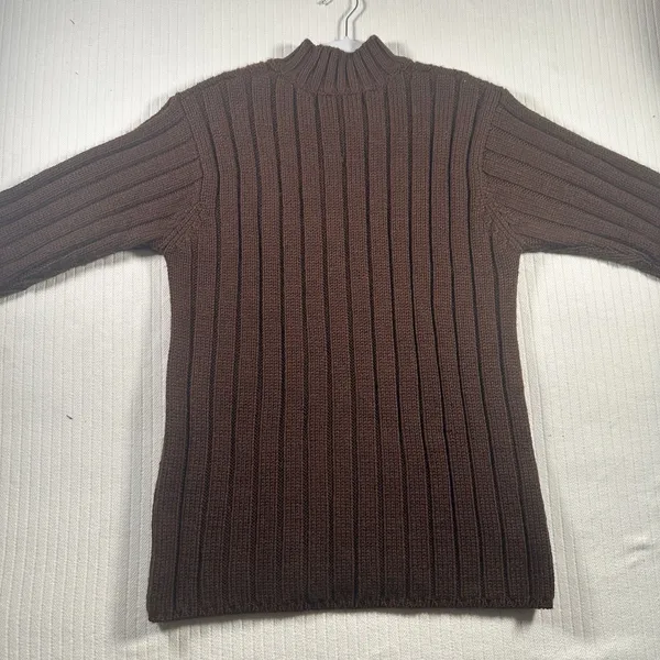 Jones New York Womens Small Brown Sweater Long Sleeve Knit Pullover - Image 13