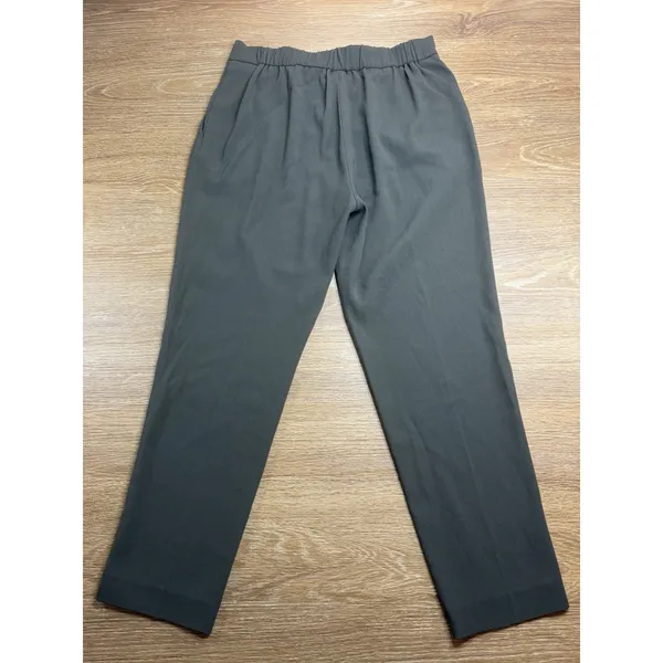 Babaton Aritzia Cohen Pants Women's 4 Dark Olive Japanese Crepe Trousers Office - Image 11