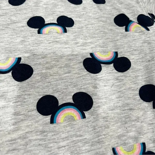 Disney Rainbow Mickey Ears Long Sleeve Thin Crewneck Women’s Large - Image 2