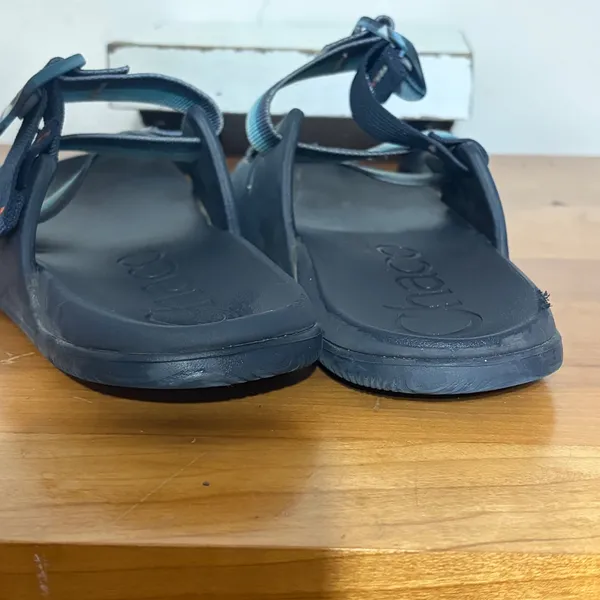 Chaco Chillos Slide Sandals Womens 7 Navy Blue Ombre Striped Straps JCH107624 - Image 5